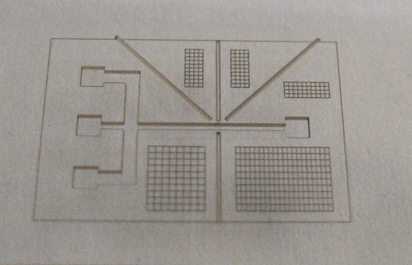 SU-8 on glass pulse structured with a Spirit laser